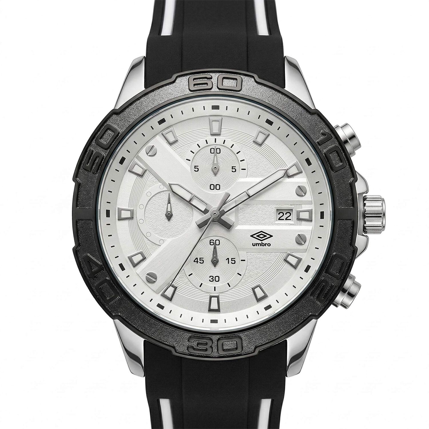 Reloj An&aacute;logo Hombre Umbro Plus Negro/blanco Umbp-1500-109 image number 0.0