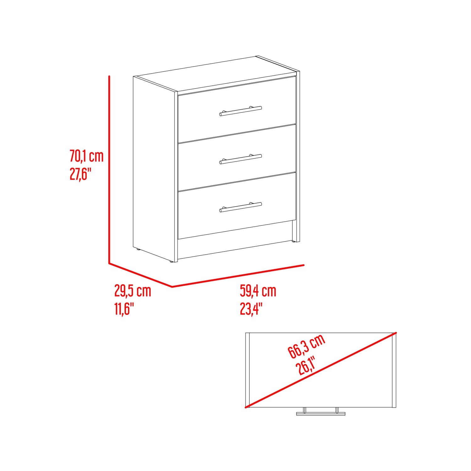 Set Dormitorio Closet 2 Puertas + Velador + Comoda Fm Caf&eacute; Claro image number 6.0