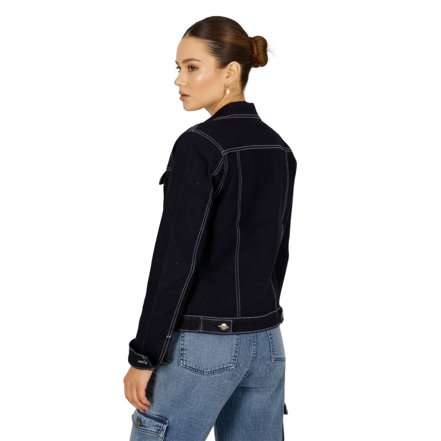 Chaqueta Denim Mezclilla Mujer image number 1.0