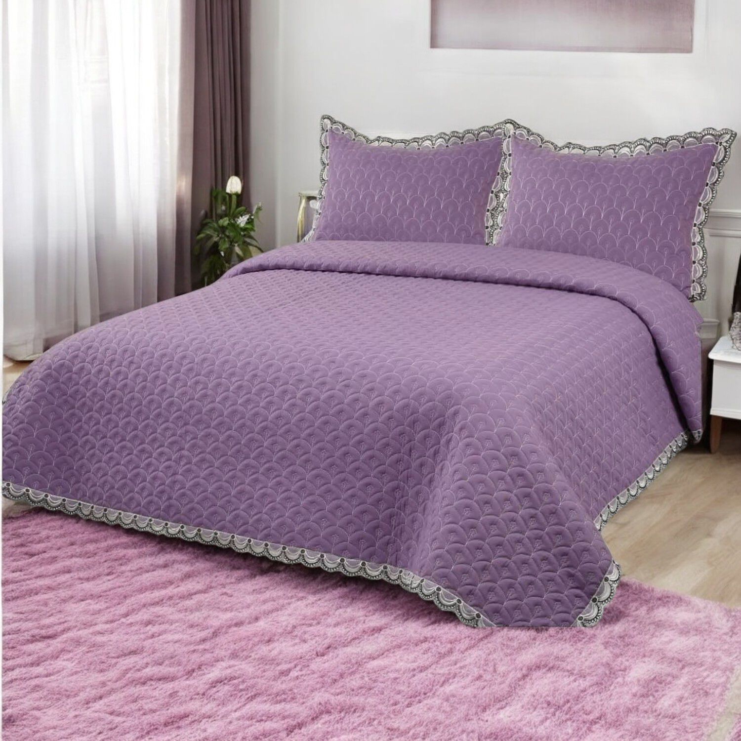 Cubrecama Tipo Quilt Bordado 2 Plazas-05 image number 0.0