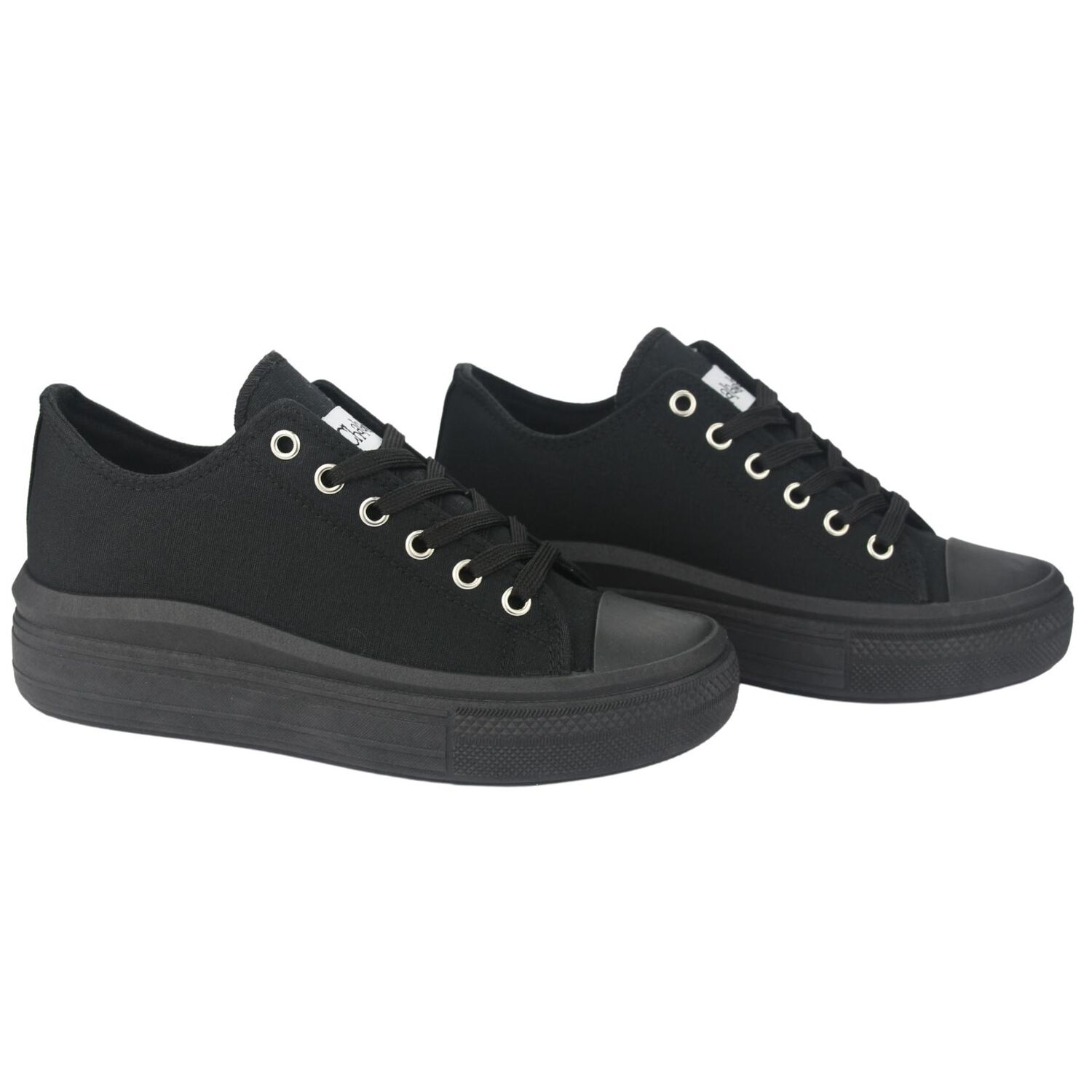 Zapatilla Chalada Mujer Clu-10 Negro Plataforma image number 4.0