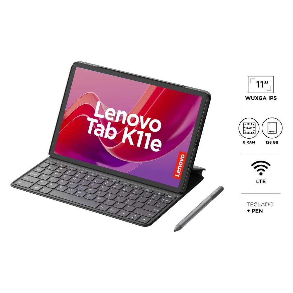 Tablet 11" Lenovo K11E / 8 GB RAM / 128 GB / Luna Grey + Keyboard + Pen Plus image number 0.0