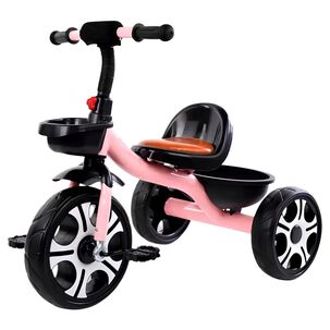 Triciclo Infantil Con Canastos 5 A&ntilde;os Unix Rosado Lubabycas