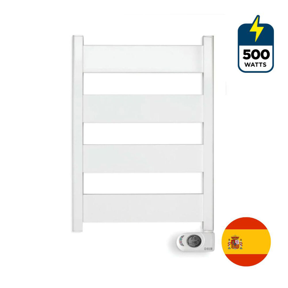 Toallero Radiador Secatoallas El&eacute;ctrico Neris 500w Blanco Primaterm image number 1.0