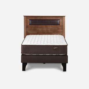 Cama Europea Rosen Ergo T / 1.5 Plazas / Base Normal + Respaldo Ferrara