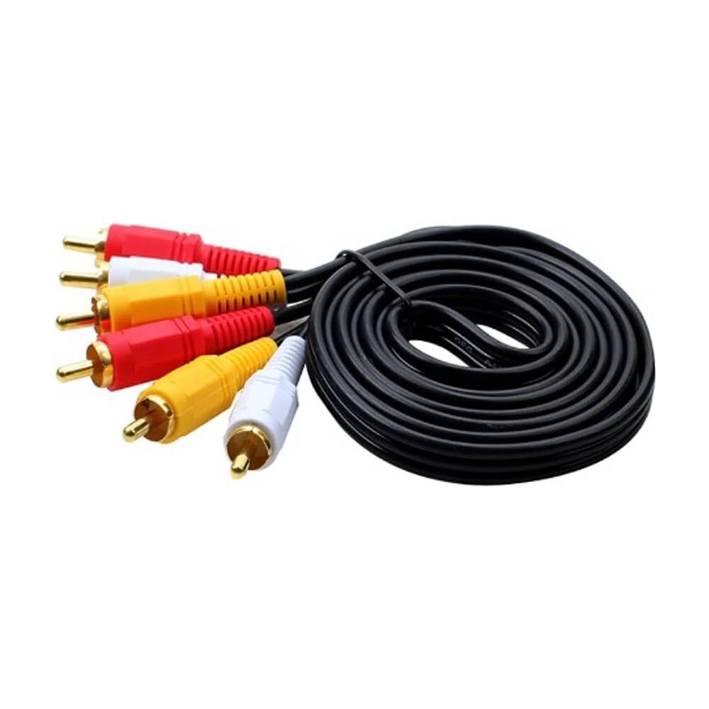 Cable Audio Rca A Rca 3 X 3 Salida Rca Macho Plug image number 2.0