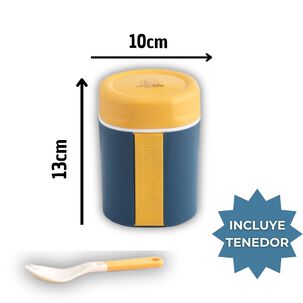 Termo T&aacute;per T&eacute;rmico Estilo Vaso Con Tenedor Oficina Y Escolar