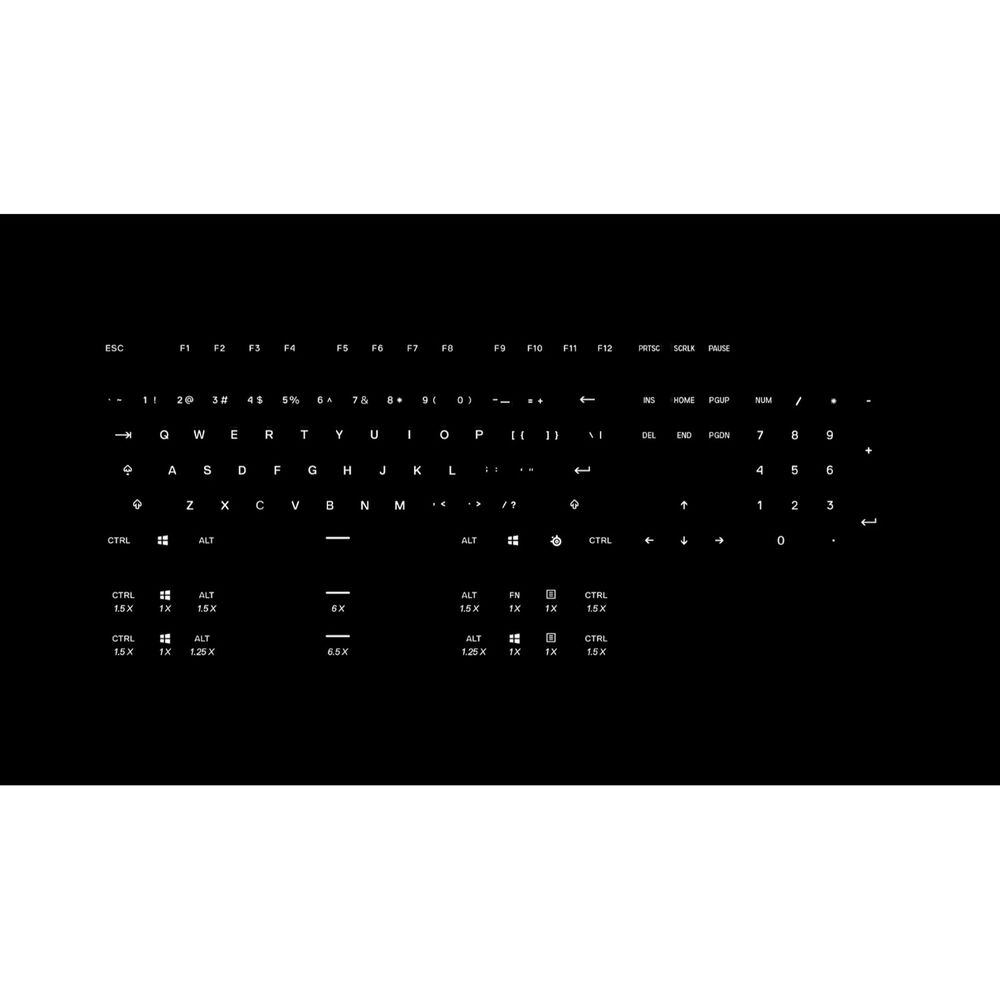Teclas Gamer Prismcaps Black Us Steelseries image number 2.0