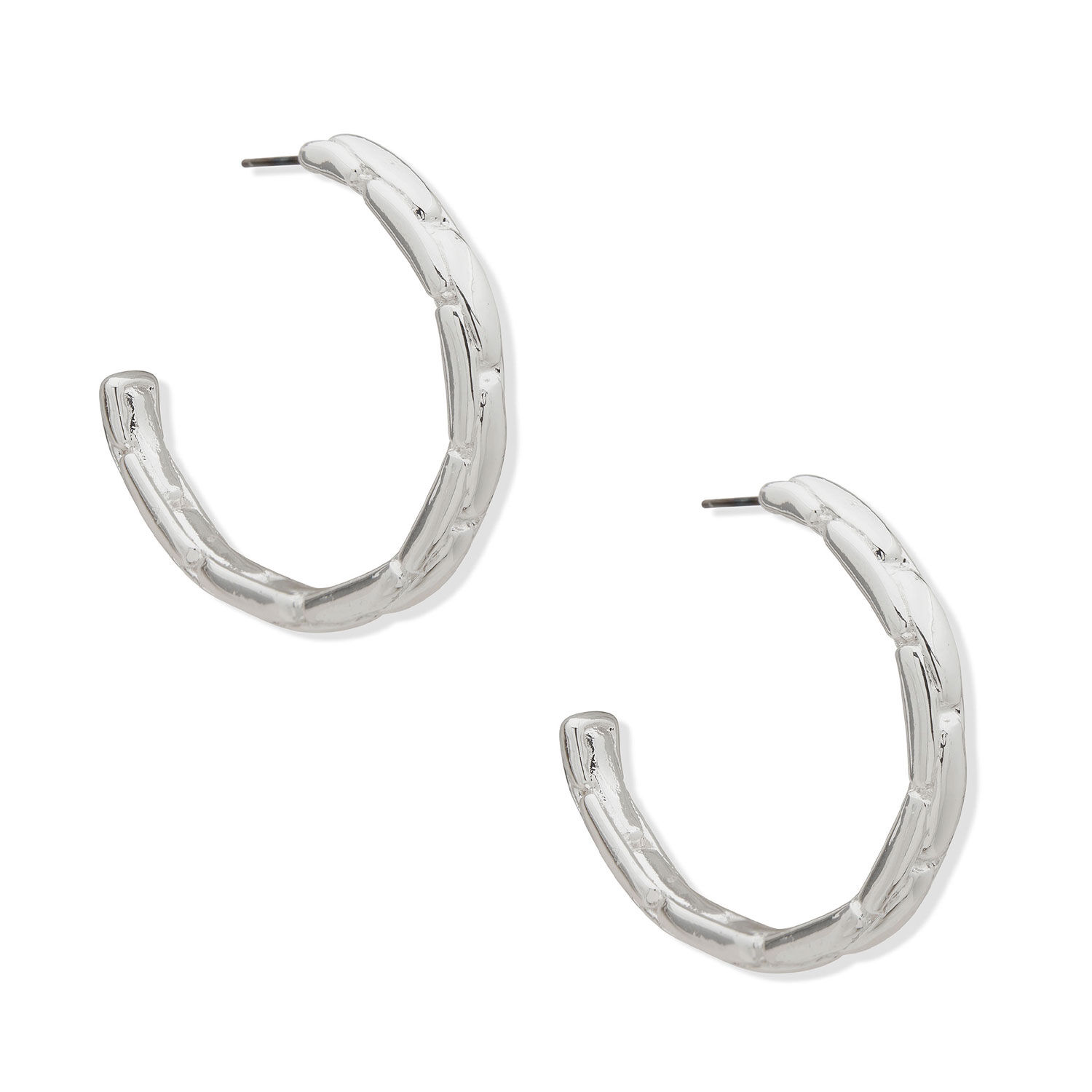 Aros Tipo Argollas Anne Klein Plateado Mujer 01g00766 image number 1.0