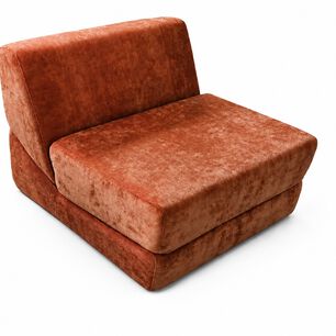 Sofa Retractil 3 En 1 Tevere Terracota Individual 80x89x70