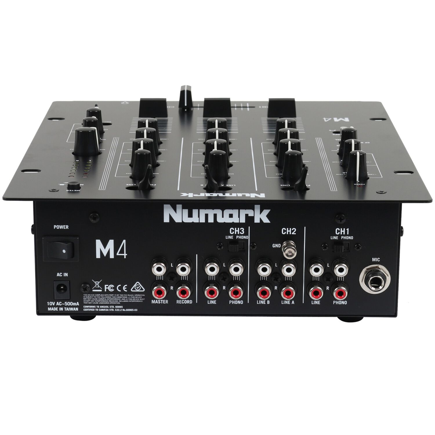 Mezclador Scratch De 3 Canales Para Djs M4 Black - Numark image number 2.0