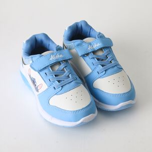 Zapatilla Luces Ni&ntilde;a Velcro Lilo & Stitch Azul Disney