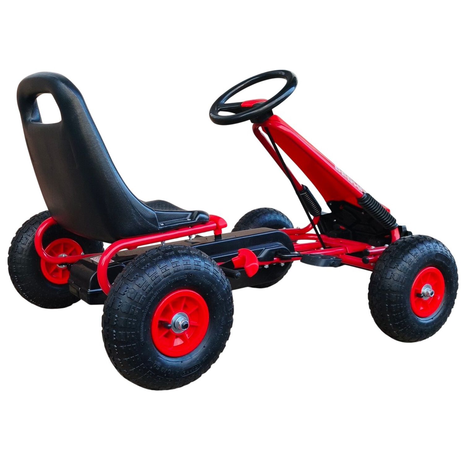 Gokart A Pedales Con Rueda Goma Rojo image number 4.0