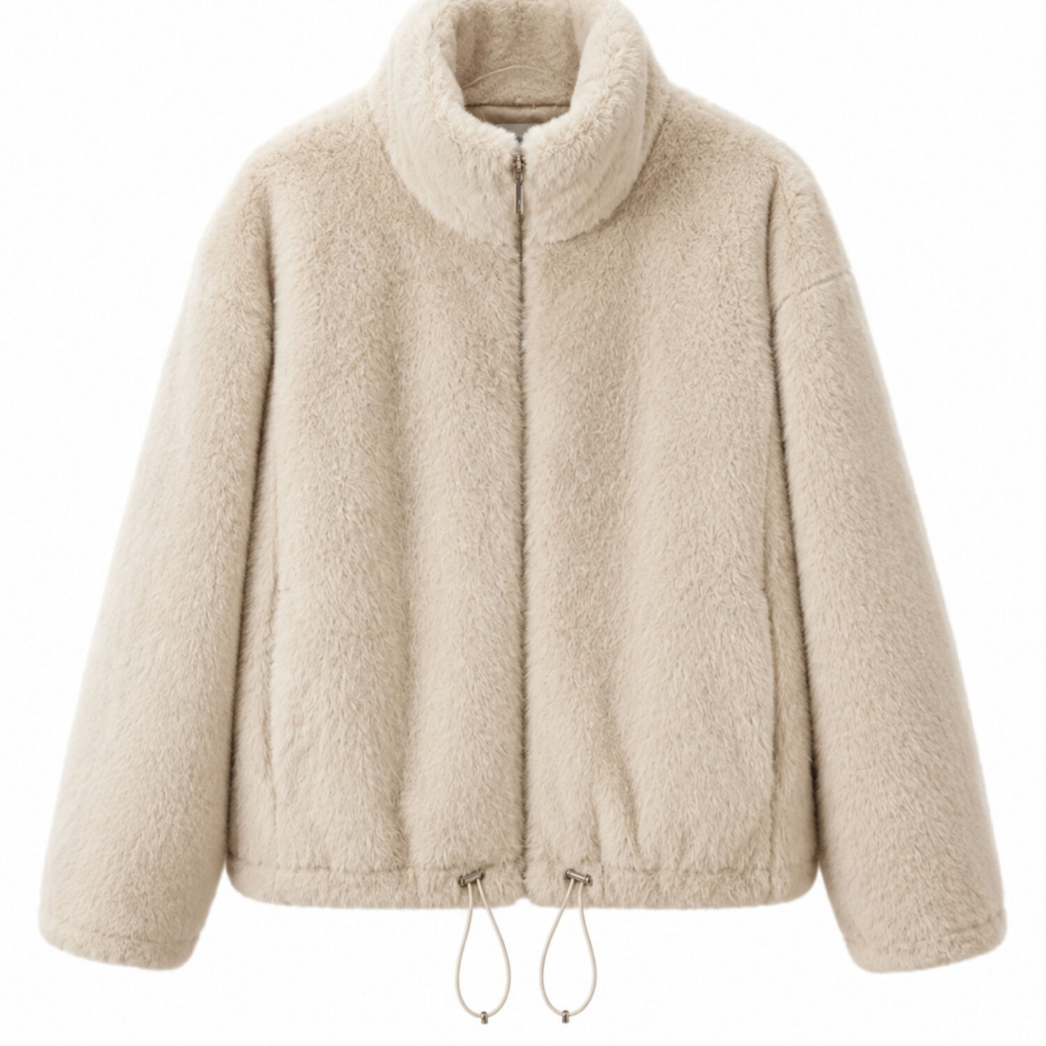 Chaqueta Chiporro Ni&ntilde;a Overzise Beige Super Suave Y Abrigo image number 0.0