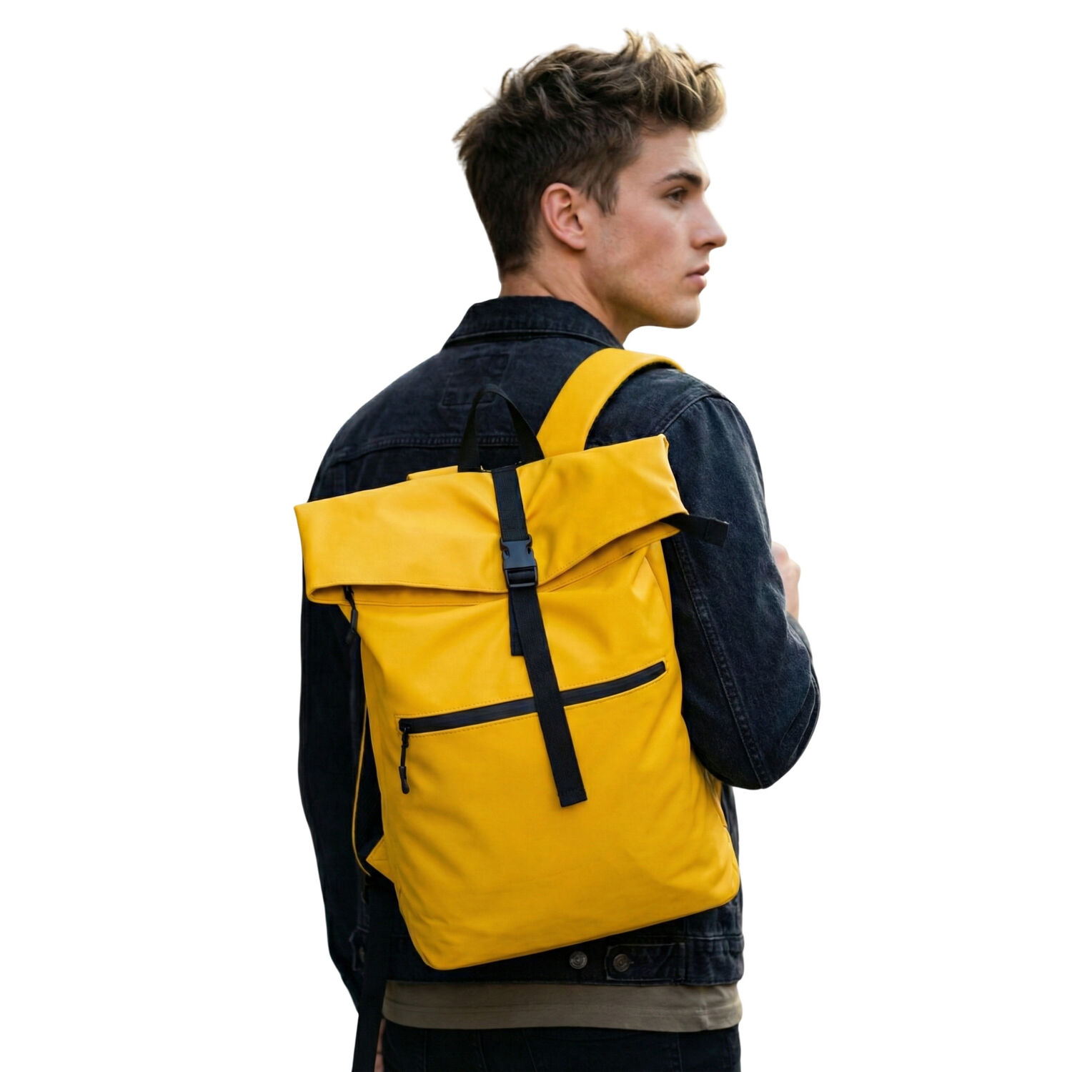 Mochila Urbana Roll Top Impermeable Porta Laptop Zeus image number 2.0