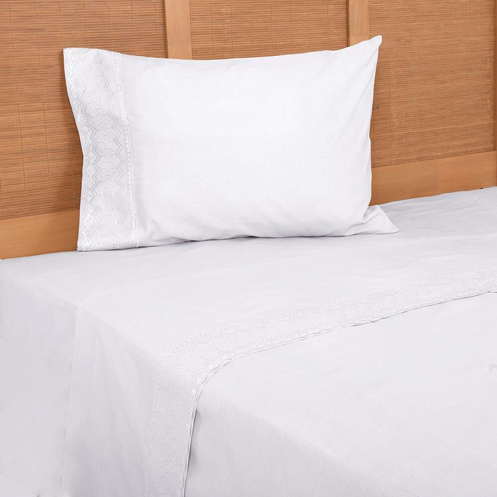 Sabana Broderie Geo 2 P Blanco image number 2.0