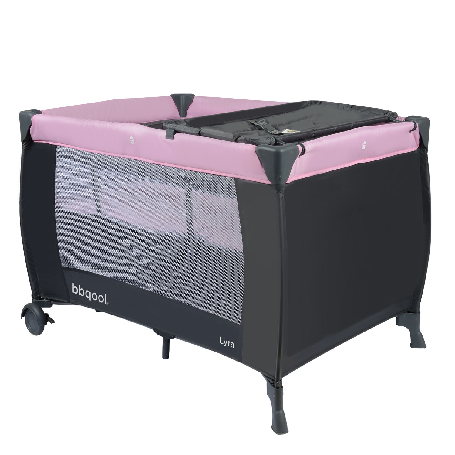 Cuna Playard Lyra Pink + Colch&oacute;n De Viaje Plegable image number 1.0