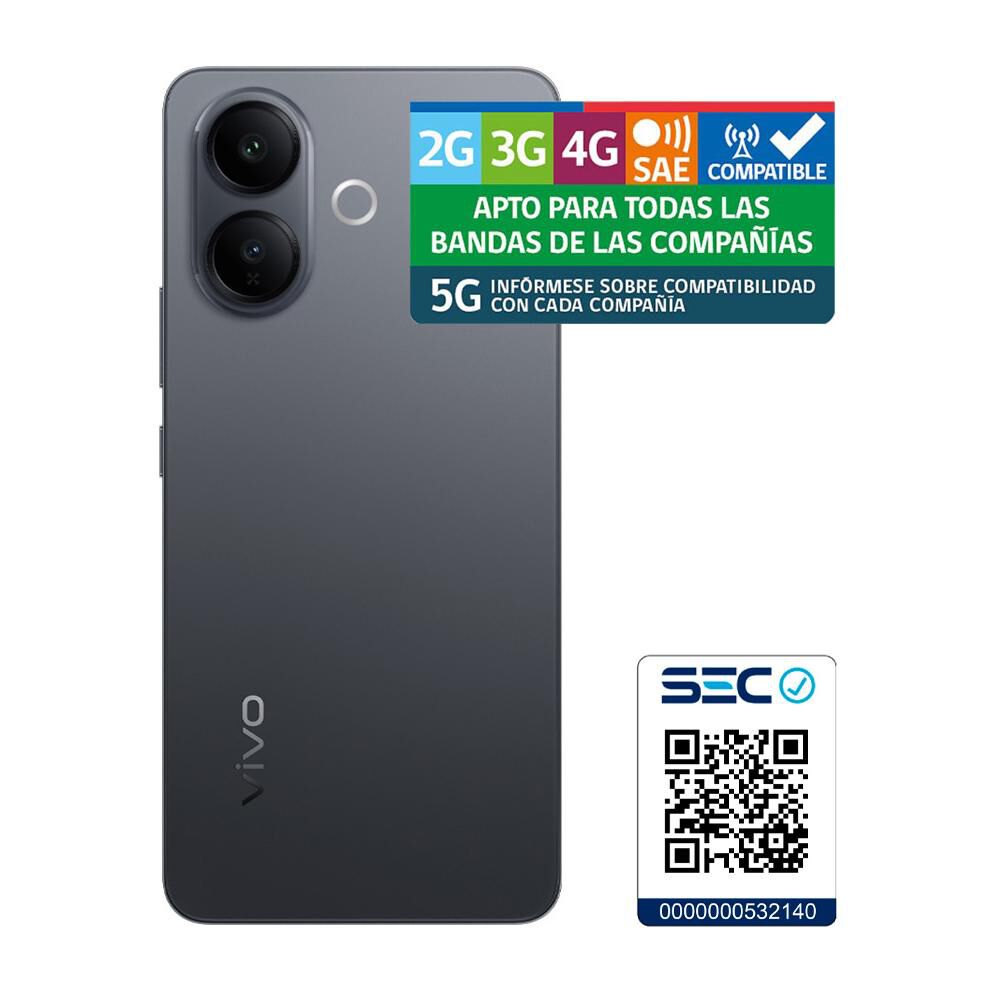 Smartphone Vivo V60 Lite / 5G / 256 GB / Negro / Liberado + Buds image number 5.0