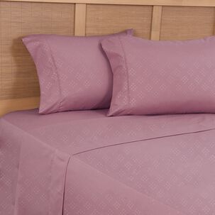 Sabana Estampada Plumetti Embossed 2 P Rosado