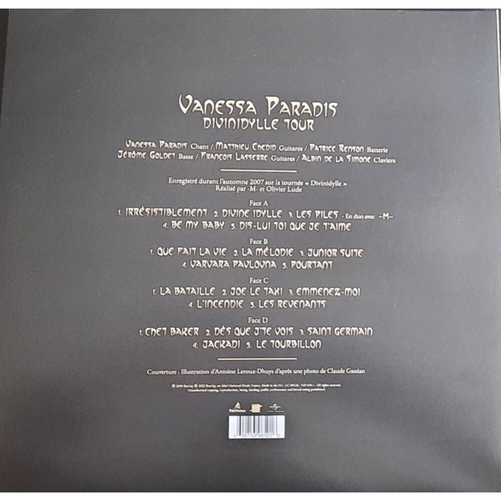 Vanessa Paradis - Divinidylle Tour (2lp)(color) | Vinilo image number 1.0