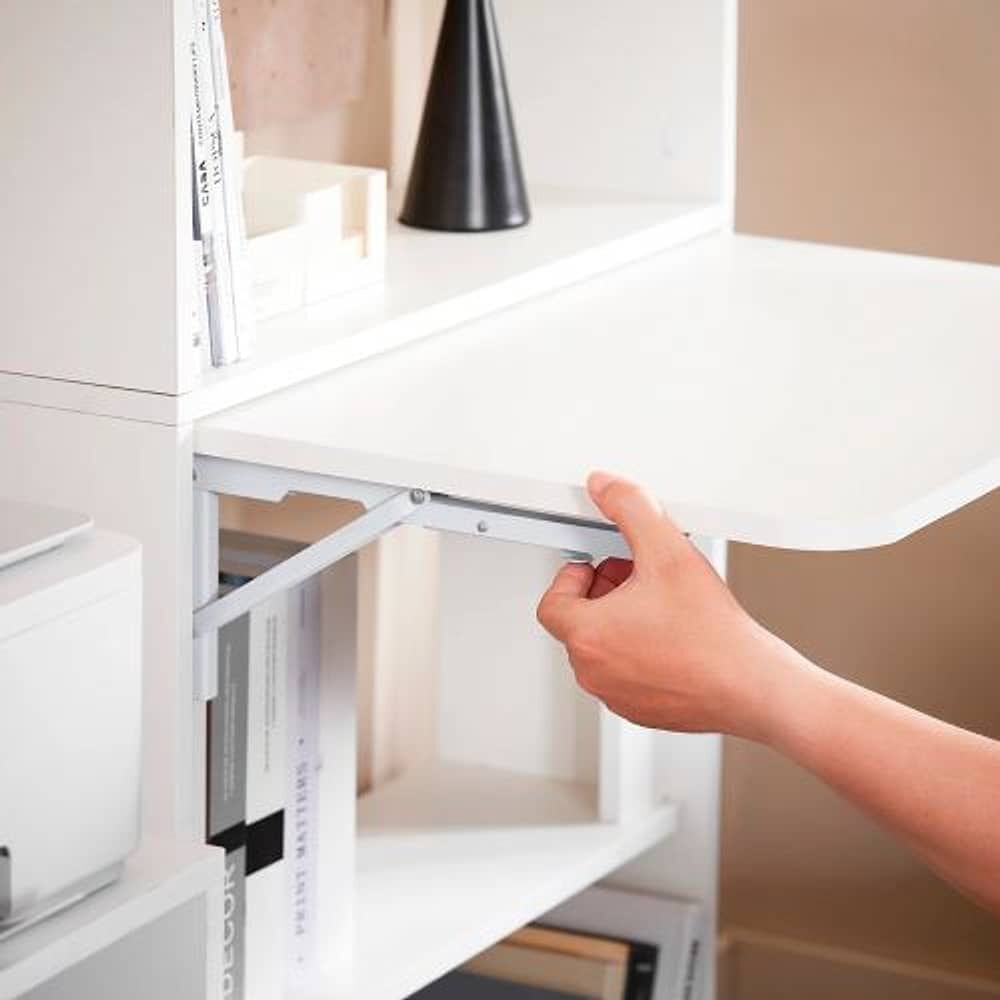 Estanter&iacute;a Con Escritorio Plegable Compacto - Blanco image number 2.0