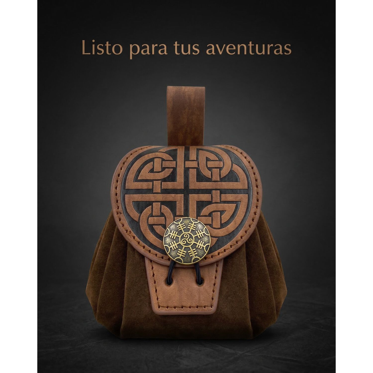 Bolso Medieval Para Cintur&oacute;n Con Broche N&oacute;rdico Vikingo image number 7.0
