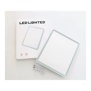 Espejo Maquillaje Luz Led Recargable Tactil Portatil Mesa
