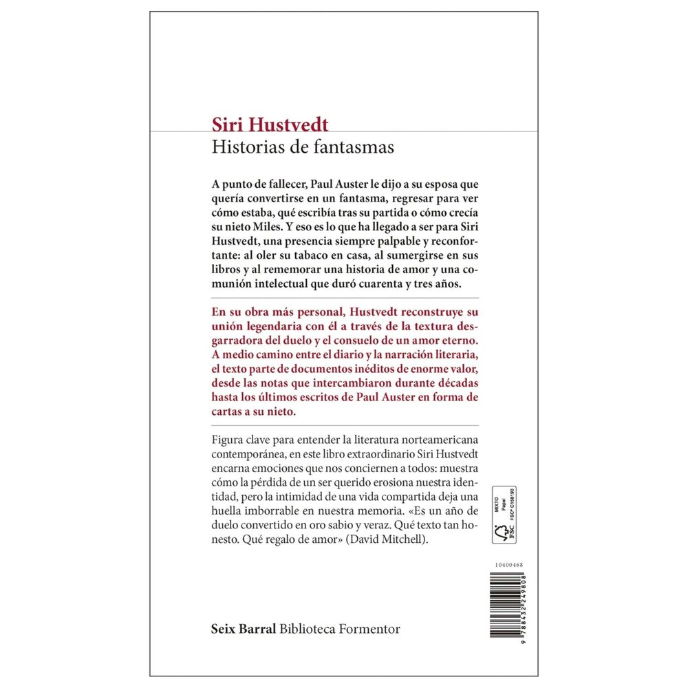 Historias De Fantasmas (tapa R&uacute;stica) - Siri Hustvedt | Libro image number 1.0