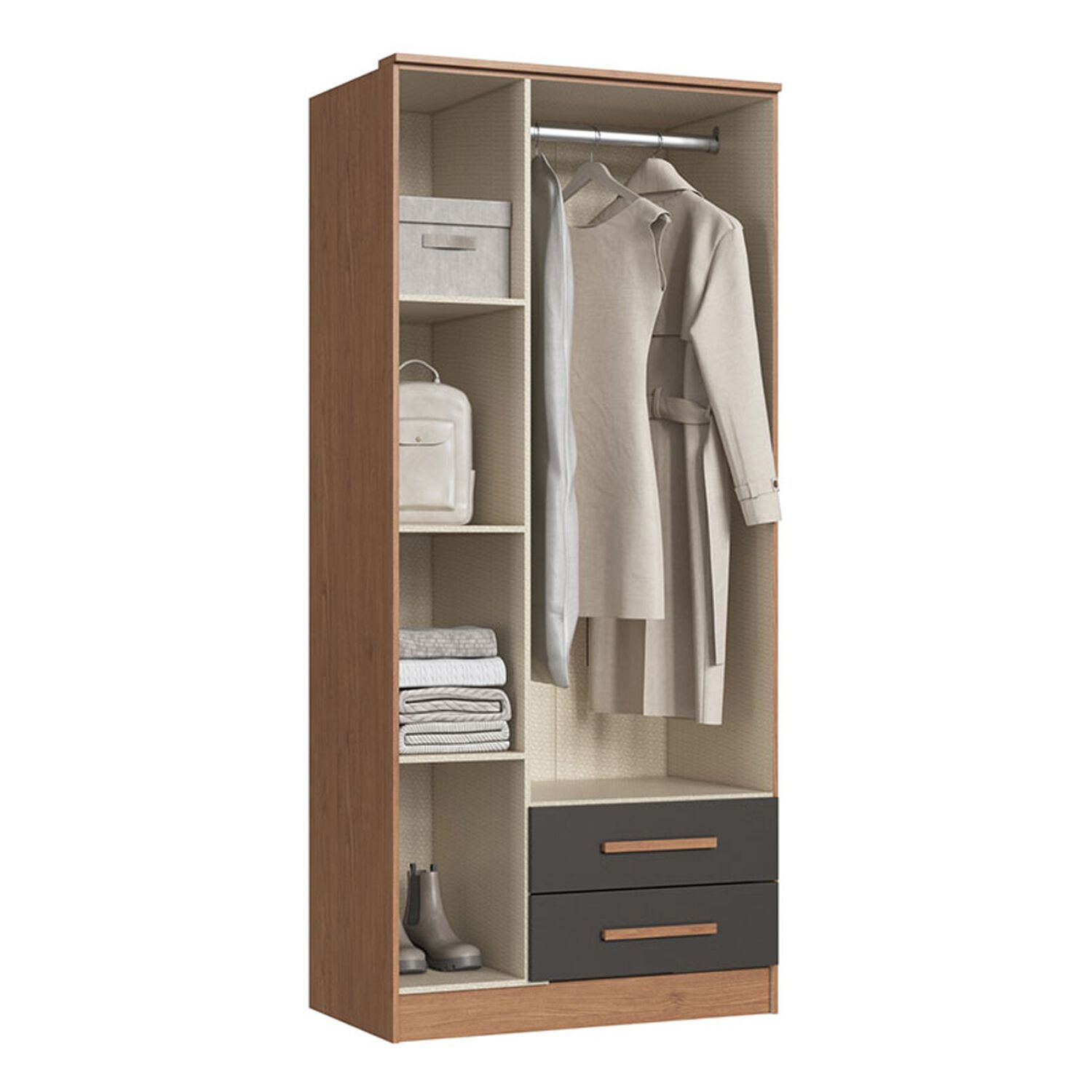 Cl&oacute;set Vekka Home New Pequim / 3 Puertas / 2 Cajones image number 2.0