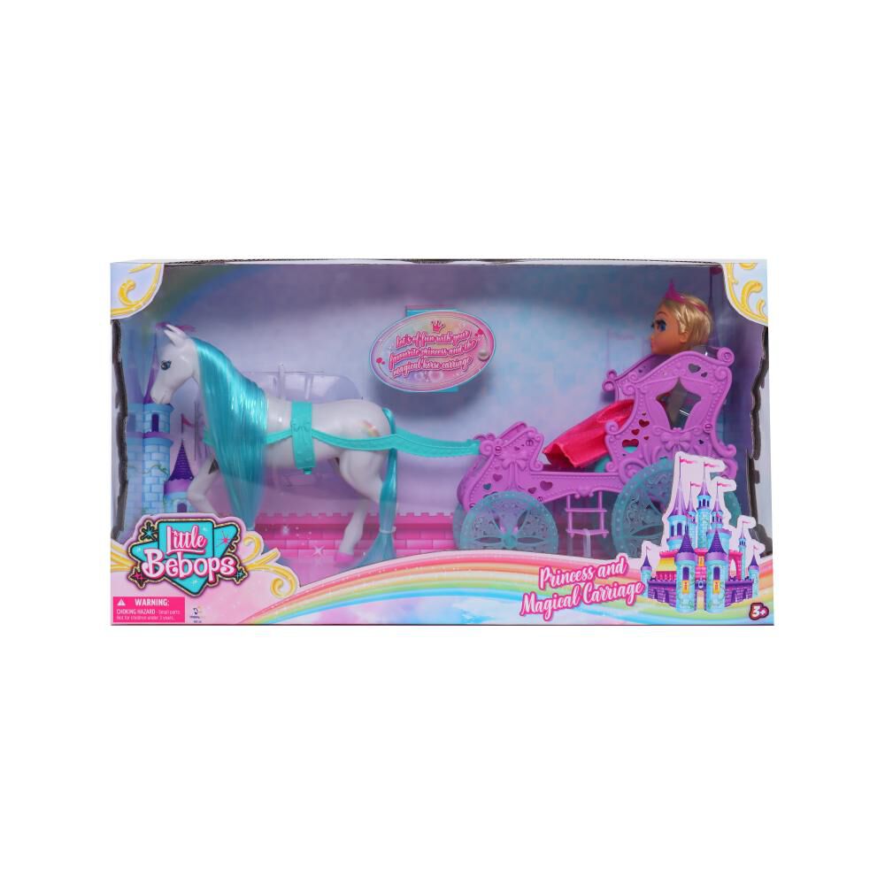 Mu&ntilde;eca Con Carruaje Little Bebops / 25cm image number 6.0