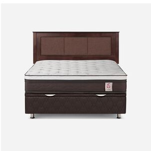 Cama Ba&uacute;l Rosen New Style 6 / 2 Plazas / Base Normal + Respaldo