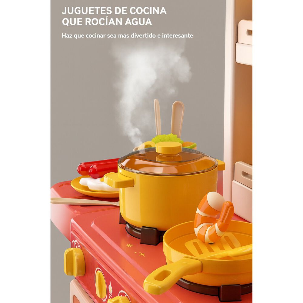 Cocina Infantil Grande 50pcs Con Spray Y Sonidos image number 4.0