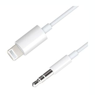 Cable Compatible Iphone Auxiliar 3,5 A Lightning Blanco