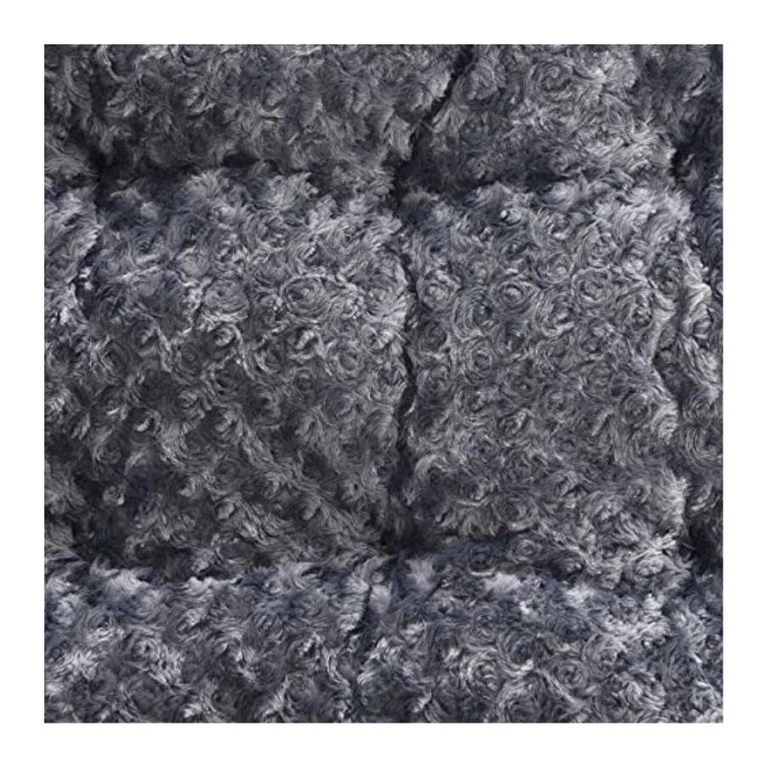 Cama Mascota Perro Gato Peluche Suave Lavable Gris 89x59x9 image number 1.0