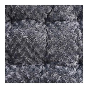 Cama Mascota Perro Gato Peluche Suave Lavable Gris 89x59x9