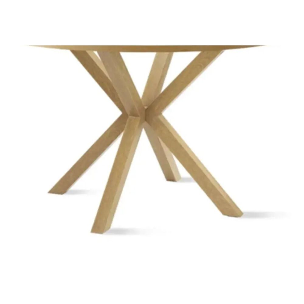 Juego De Comedor Warwick Melamina Blanca 120cm + 4 Sillas Mariposa Ecocuero Wood Blanco image number 3.0