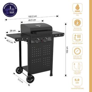 Parrilla Gas Vermont 2b Black