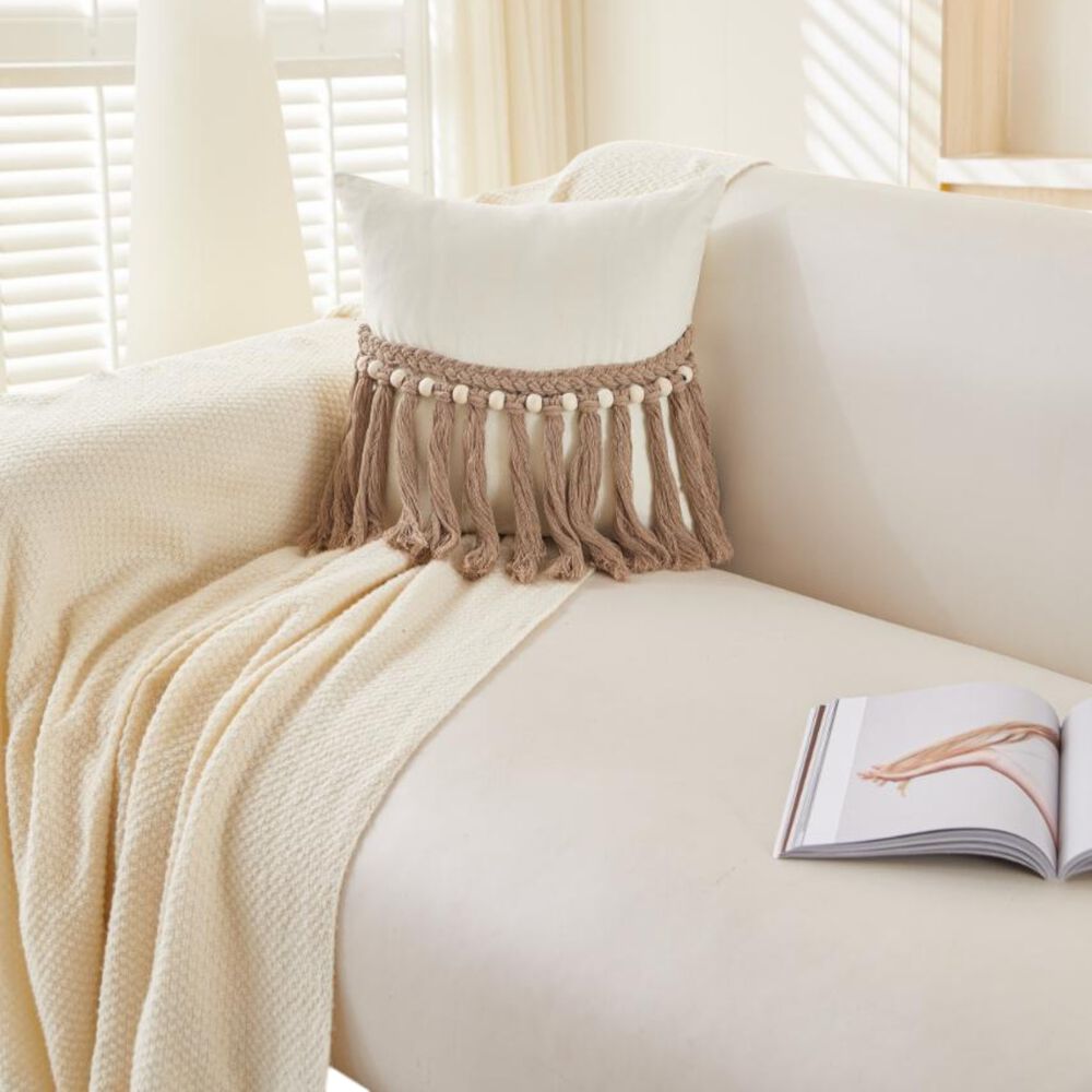 Pack De 02 Fundas De Cojin Con Detalles En Yute 45x45 Cm Md12 image number 3.0