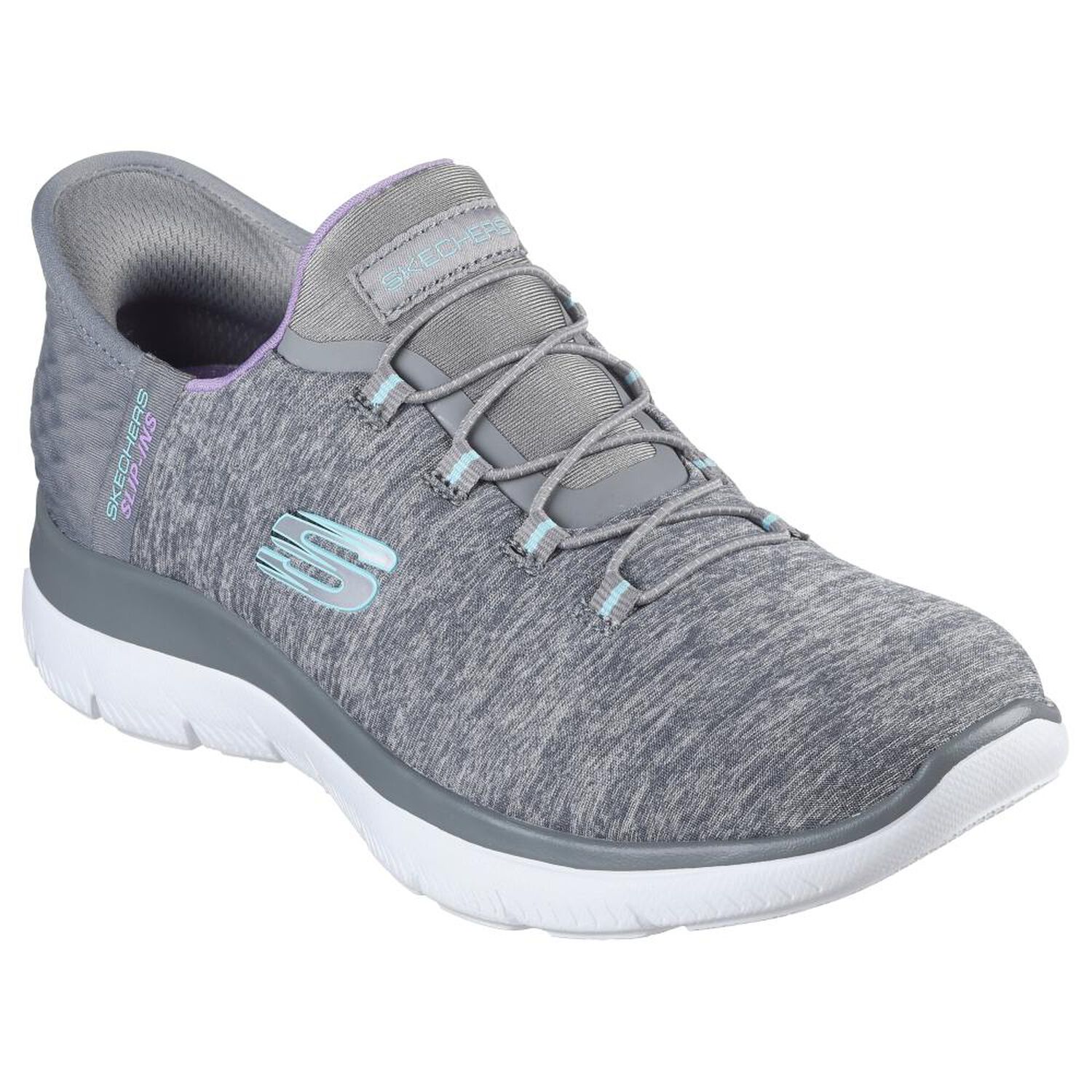 Zapatilla Urbana Mujer Skechers Slip-ins: Summits - Dazzling Haze Gris image number 0.0