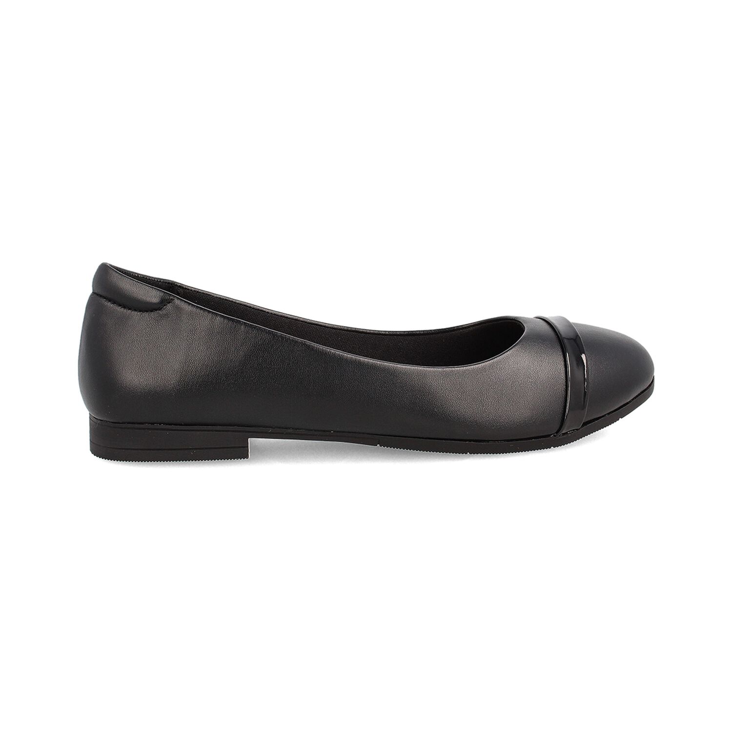 Ballerina Mujer Bata Comfit Claudine Negro image number 0.0