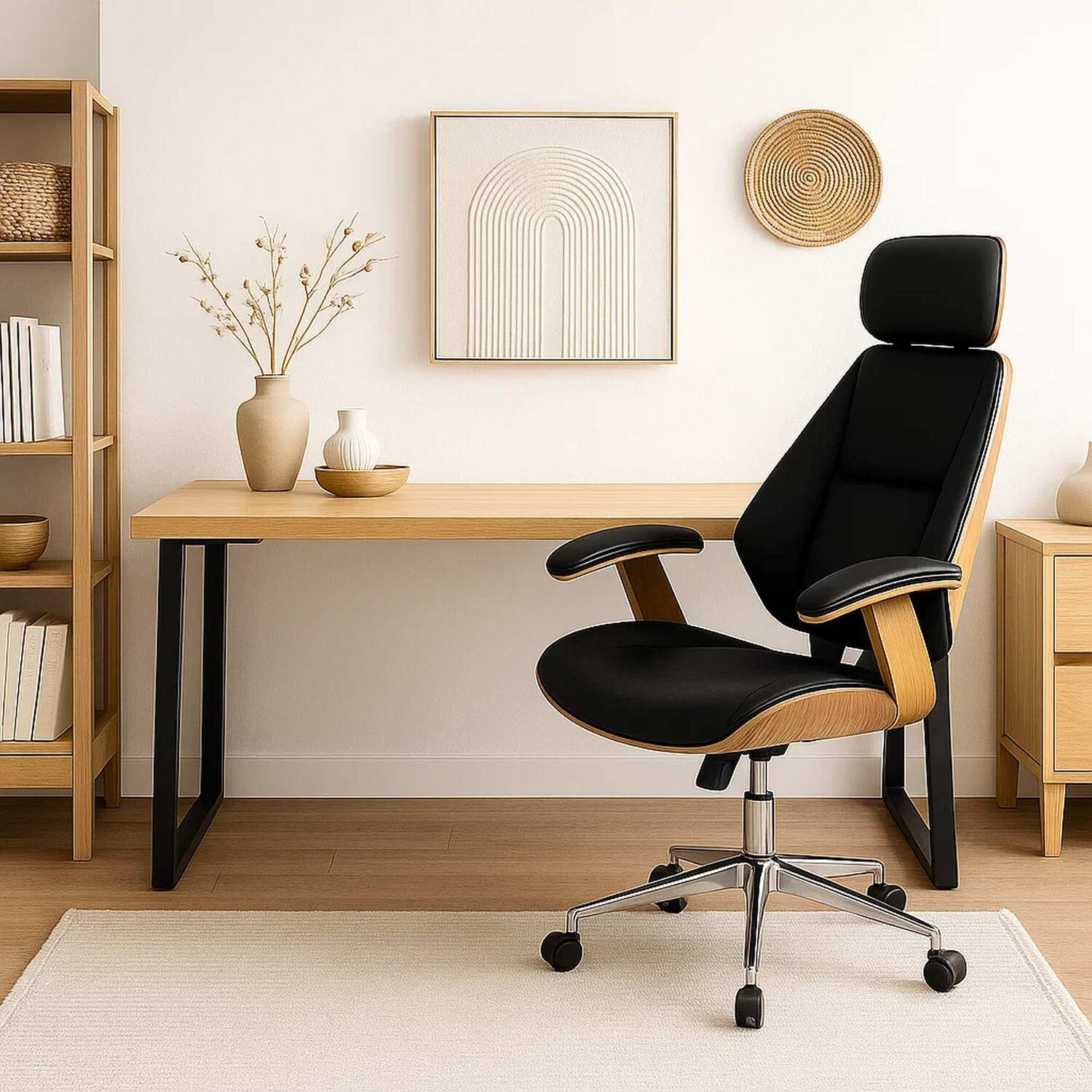 Set Nordic Work Mdf - Natural image number 2.0