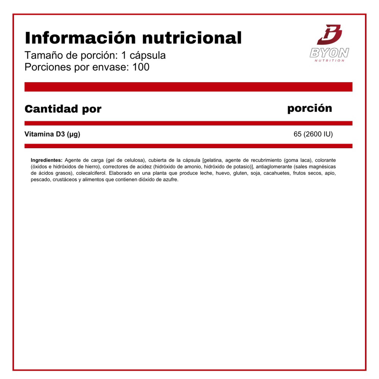 Vitamina D3 Forte 2600ui Alta Potencia image number 1.0