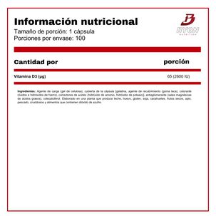 Vitamina D3 Forte 2600ui Alta Potencia
