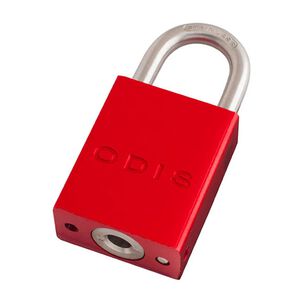 Candado Bloqueo Aluminio Odis 38mm - Rojo