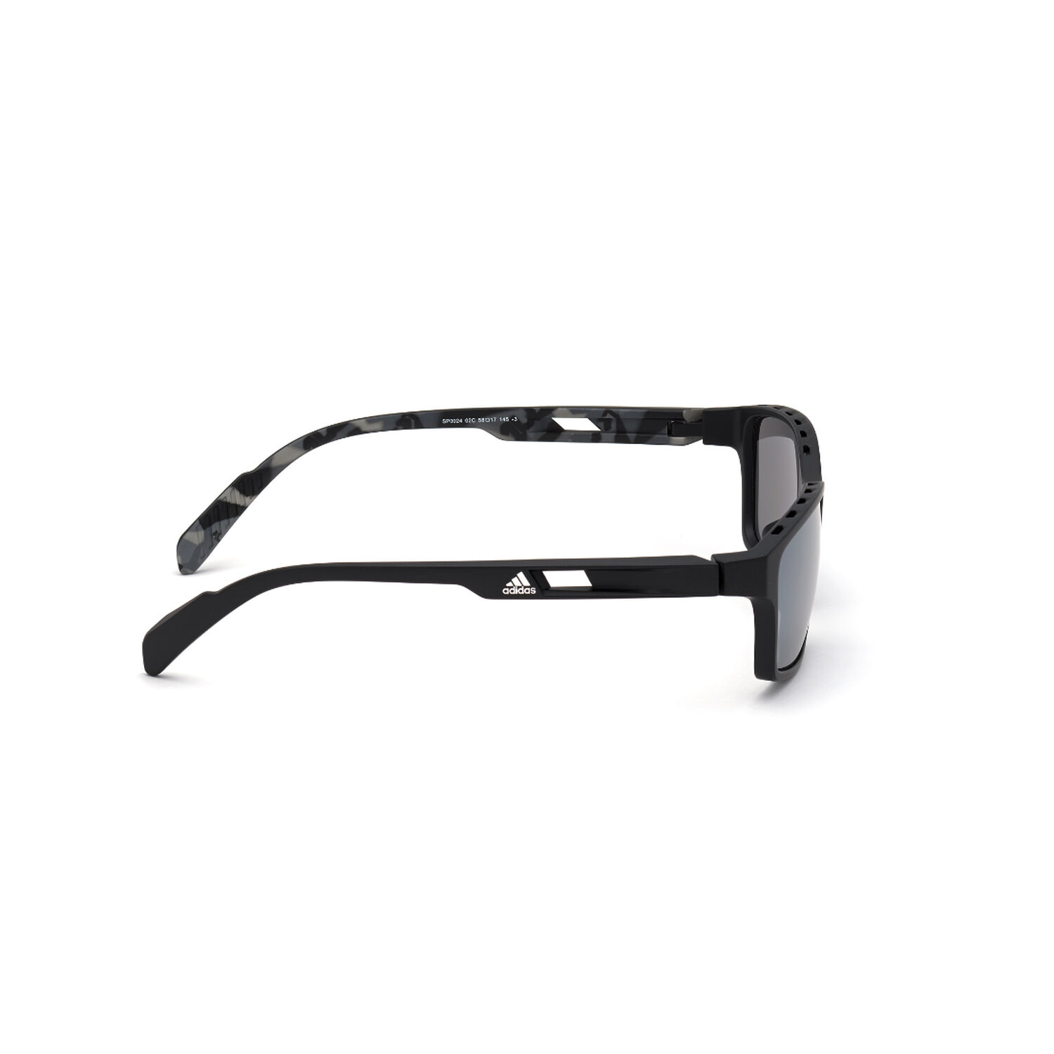 Lentes De Sol Matte Black Espejados Adidas Sport image number 6.0