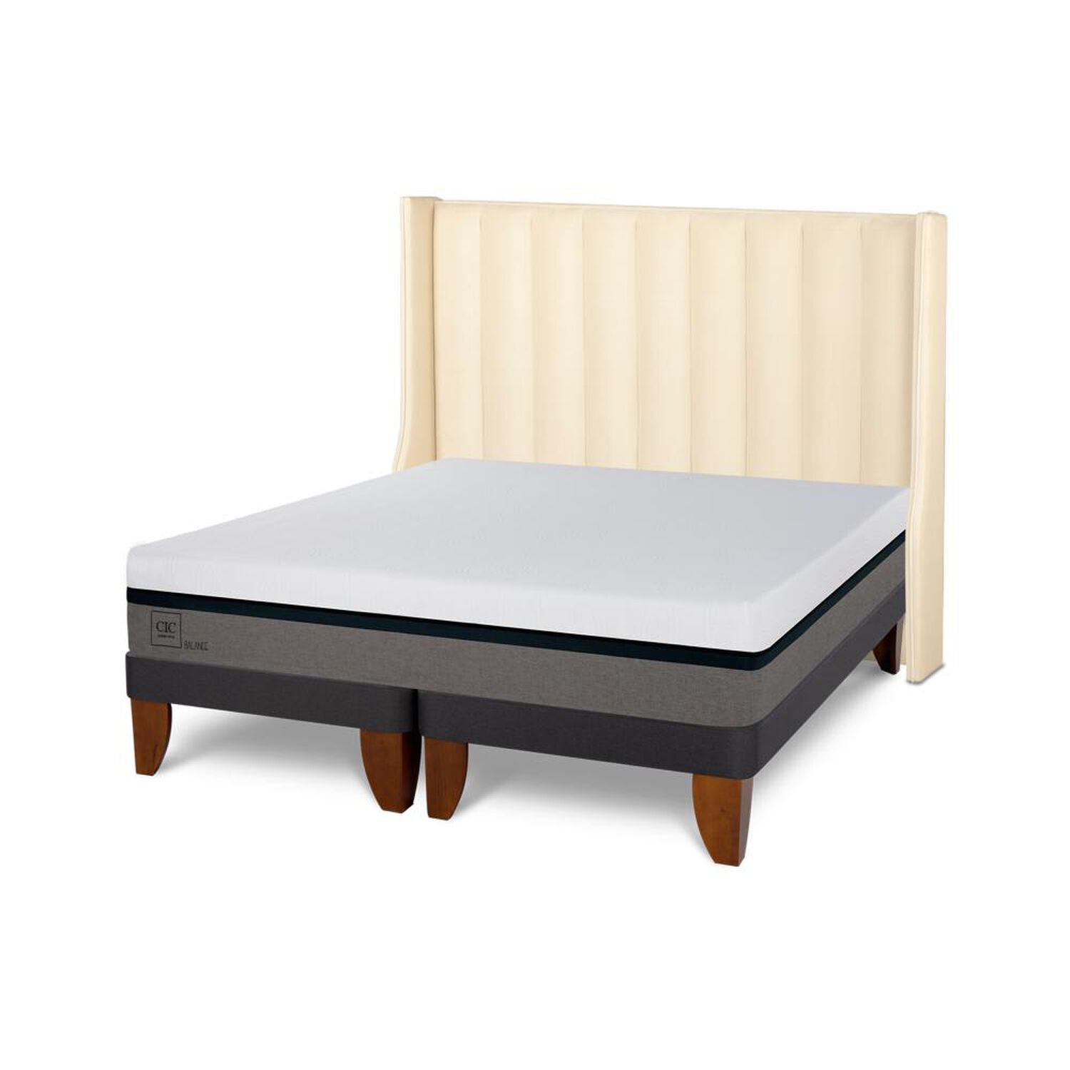 Cama Europea Cic Balance / King / Base Dividida + Respaldo image number 5.0