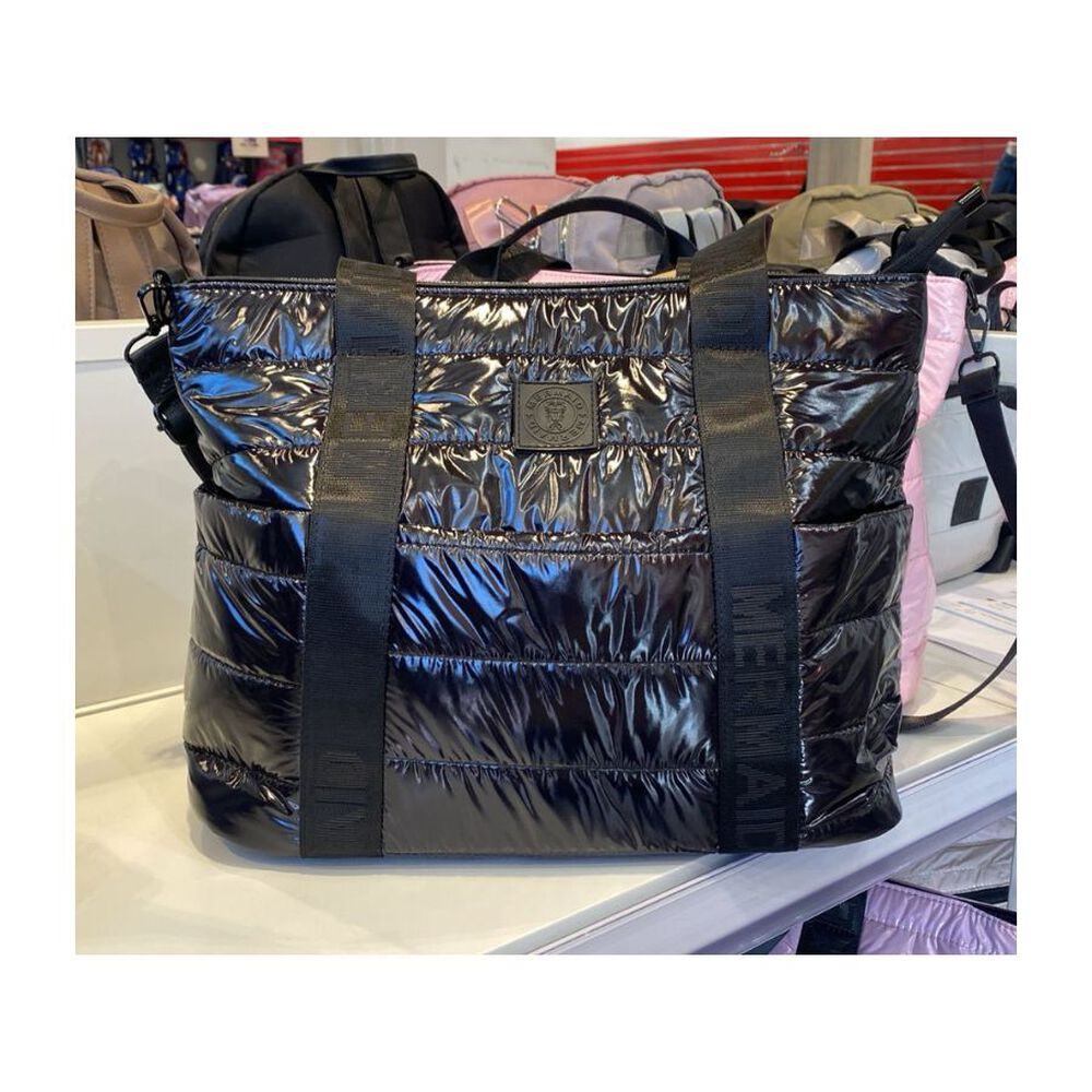 Bolso Cartera De Mano Acolchado Brillante image number 1.0