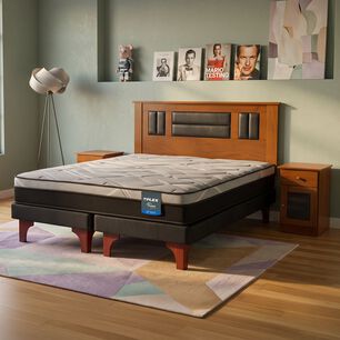 Cama Europea Flex Dream Pro / 2 Plazas + Set De Maderas