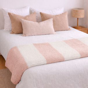 Manta De Franela Nautica 127x152 Waffle Suavidad Superior Rosa