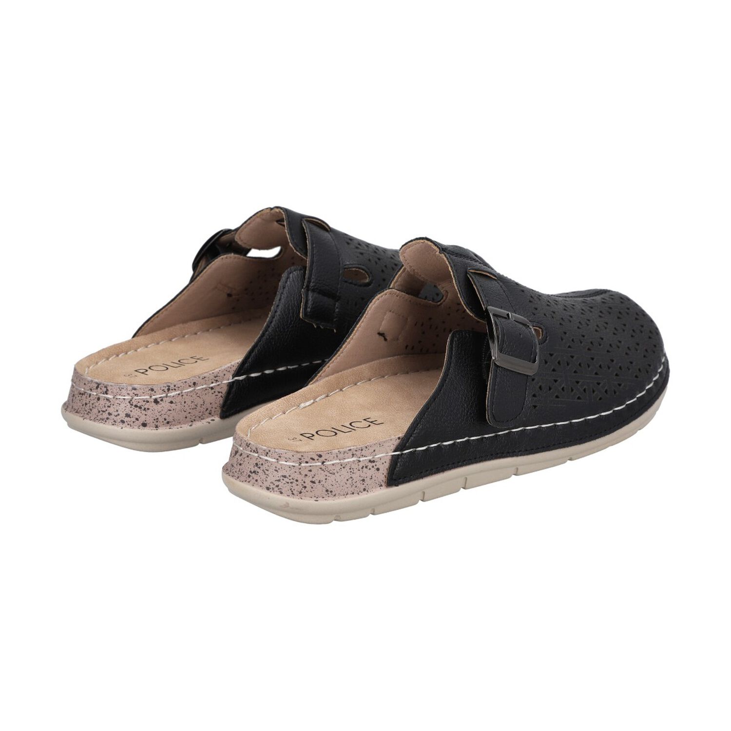 Zueco Mujer Negro/camel Marina Police image number 3.0